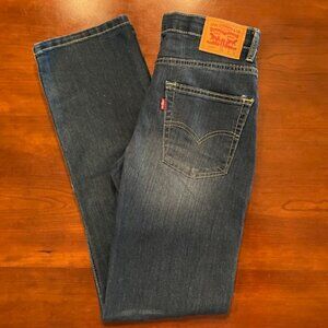 Levi's Boys' 514 Straight Fit Adjustable Waist Jeans Size 16 Reg